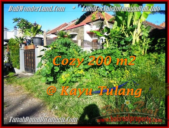 JUAL MURAH TANAH di CANGGU BALI 200 m2  lingkungan villa